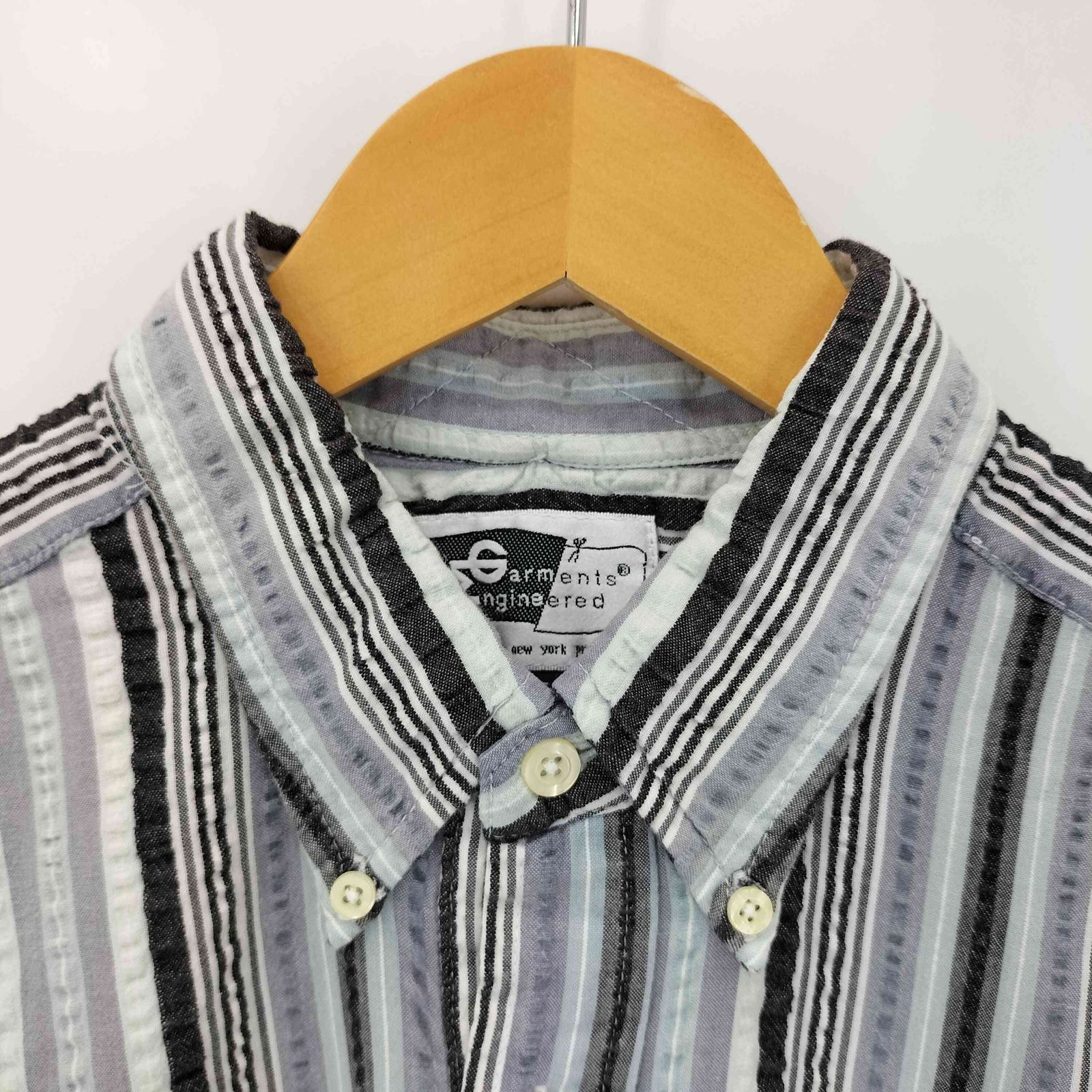 ENGINEERED GARMENTS ストライプ シアサッカー　 M ENGINEERED GARMENTS ストライプ シアサッカー M 楽天市場