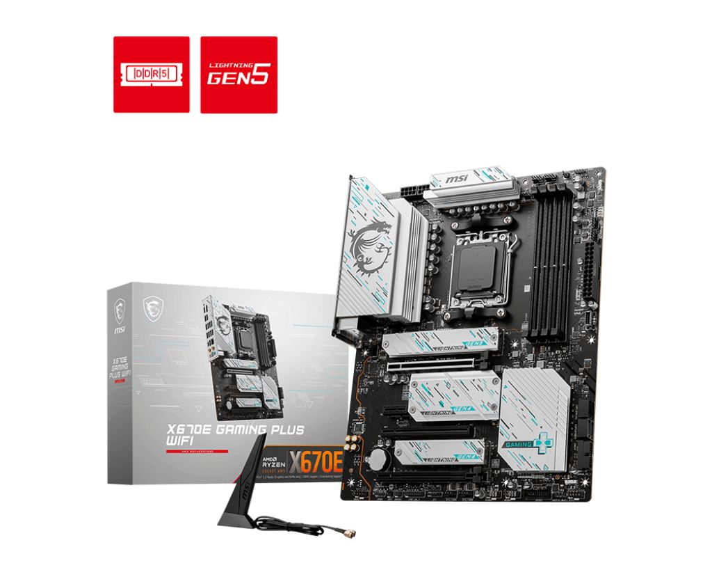 MSI X670E ゲーミング PL WIFI ソケット AM5 AMD X670 DDR5 Wi-Fi 6E ATX マザーボード