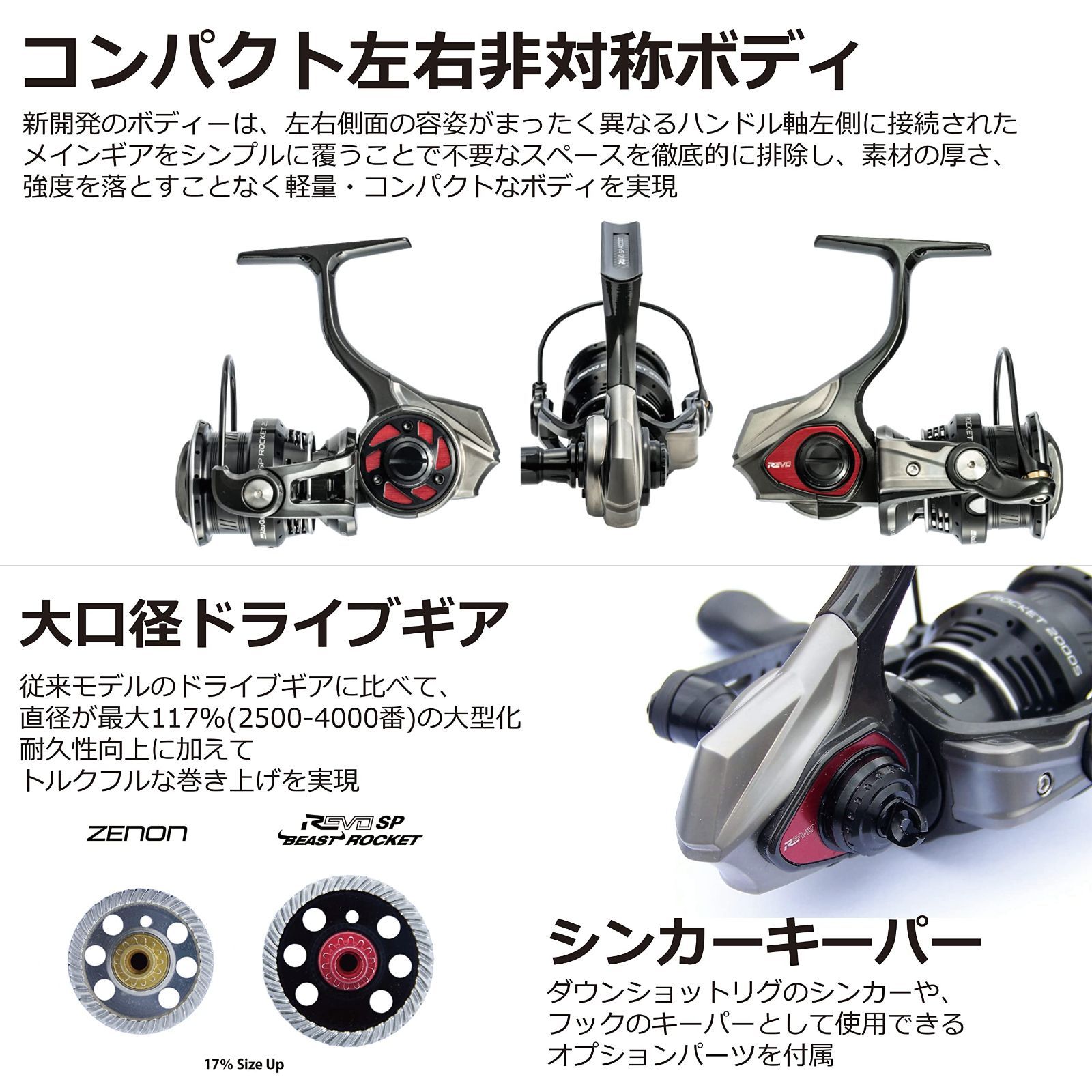 レボ ビースト パーツ 1501043 REVO BEAST 41 ROCKET-L | PureFishing