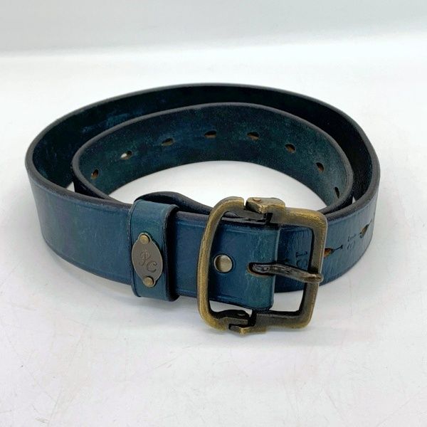 Porter Classic LEATHER BELT BLUE PC-011-647 レザーベルト 本革 カジュアル メンズ ブルー ポータークラシック 服飾小物 DF14489