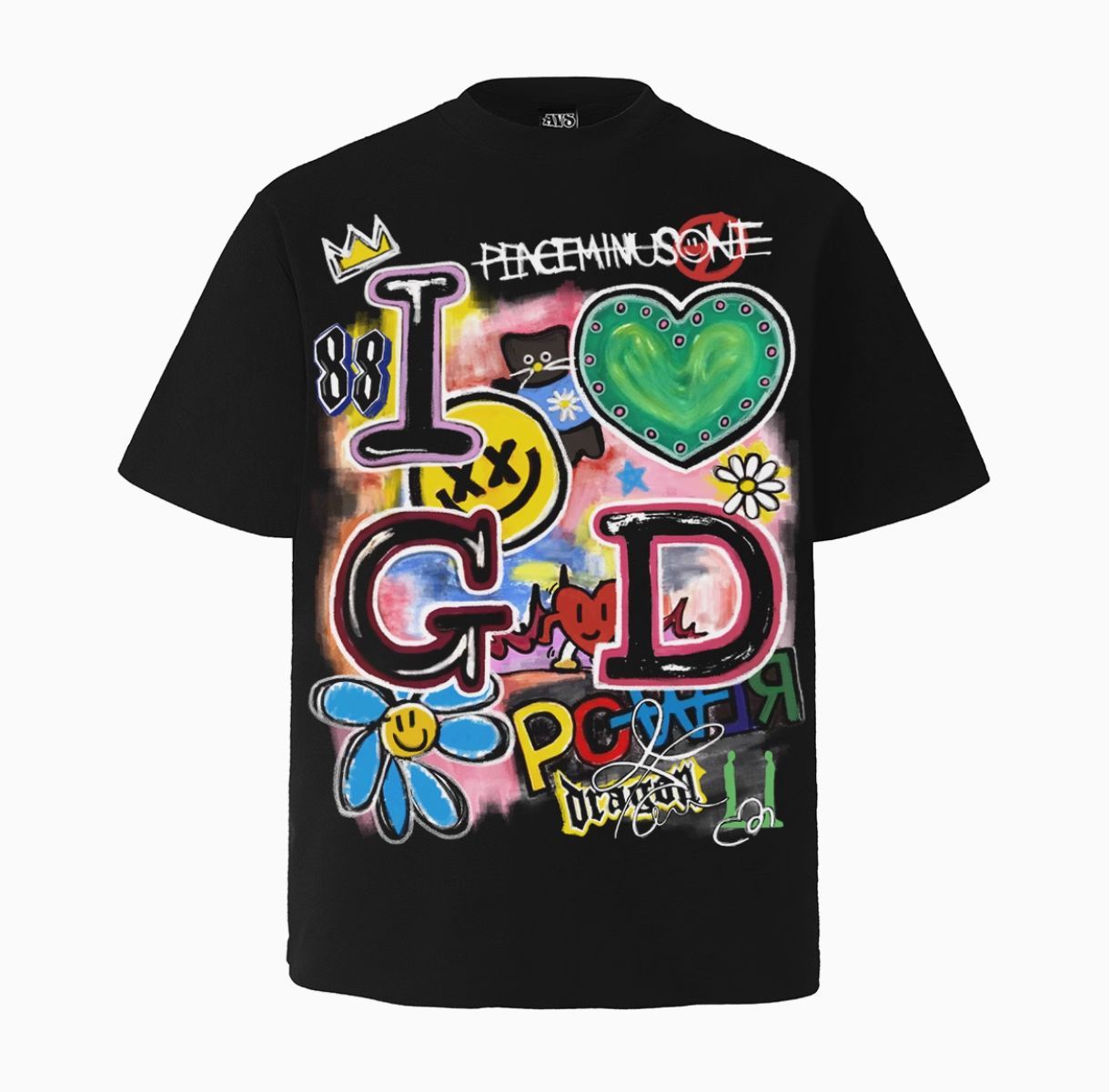 カタログギフトも！ BIGBANG G-DRAGON ジヨン 応援デザインTシャツ 黒 033 GD アイドル