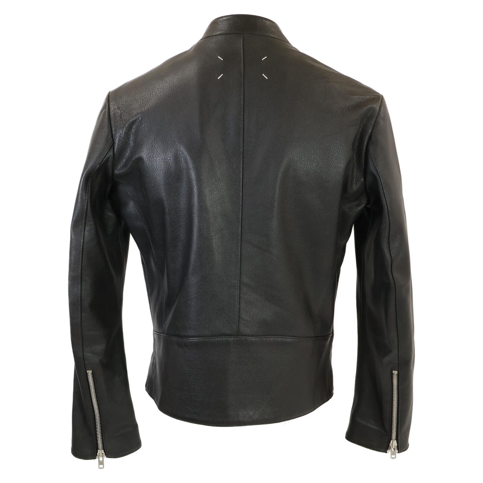 メゾンマルジェラ ゴートレザー 八の字ライダース 46