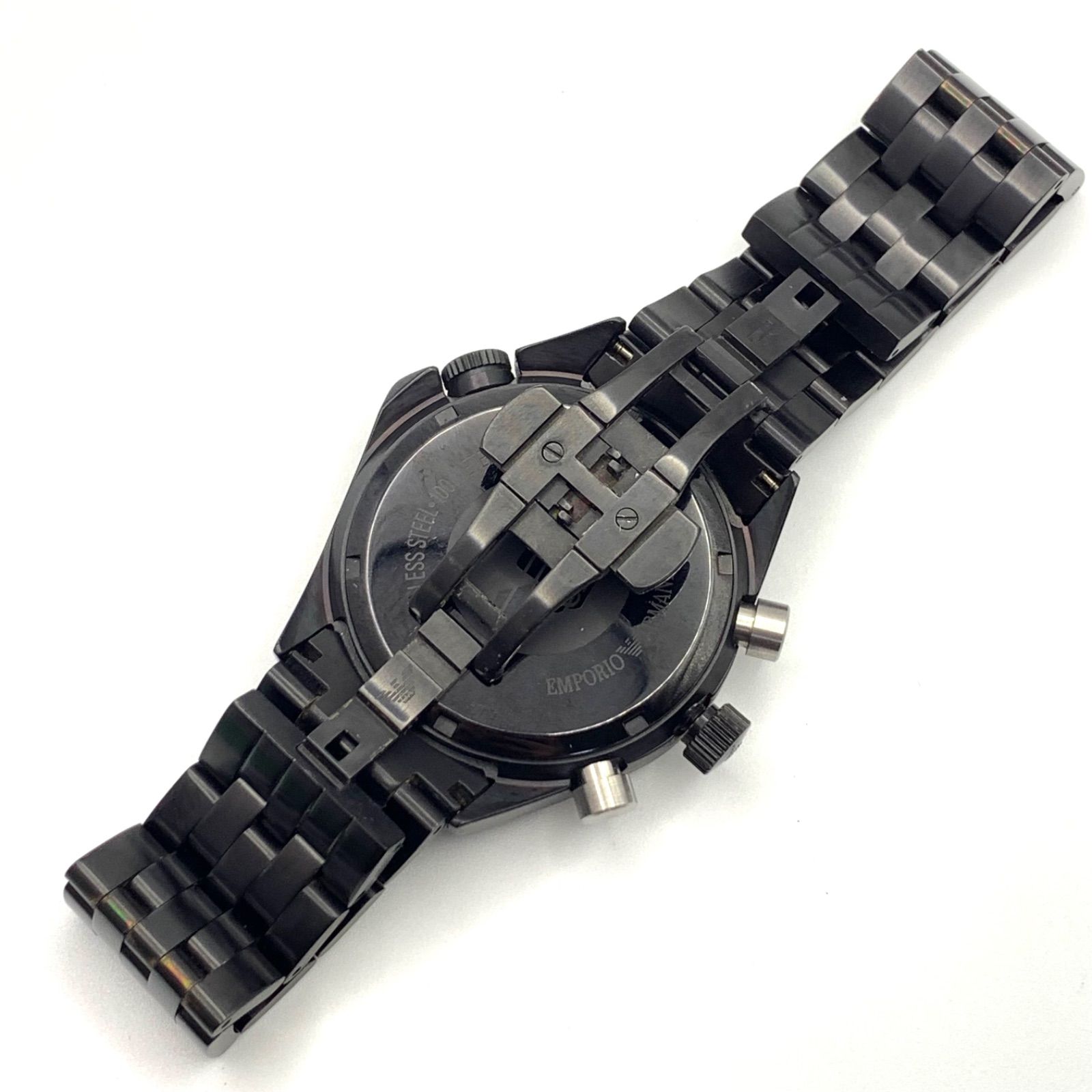 中古】エンポリオアルマーニ AR-0598 クロノグラフレッド腕時計 - メルカリ
