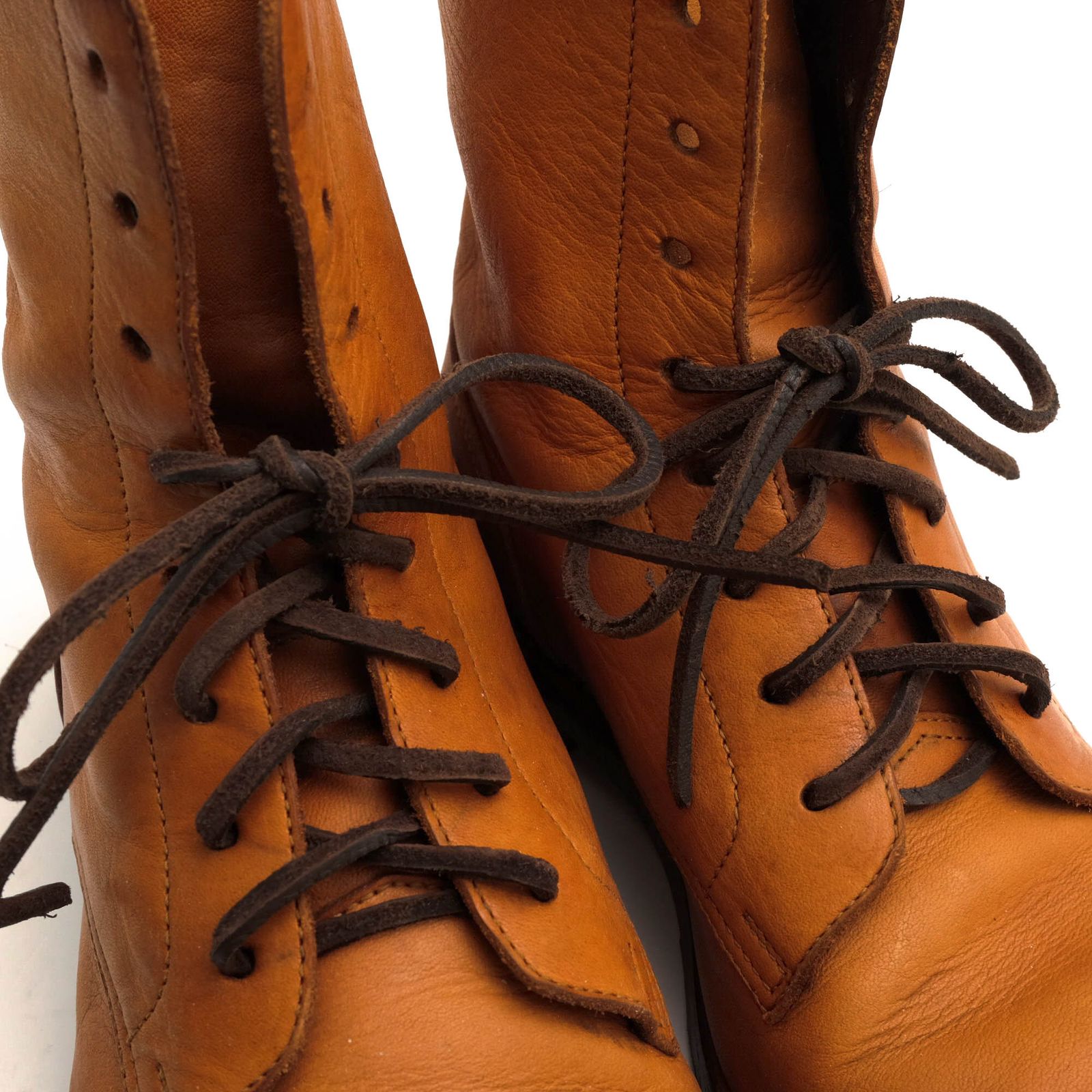 モト／MOTO レースアップブーツ シューズ 靴 メンズ 男性 男性用 レザー 革 本革 ブラウン 茶 1100 PLAIN TOE LACE UP  BOOTS 手染め プレーントゥ レザーソール - メルカリ