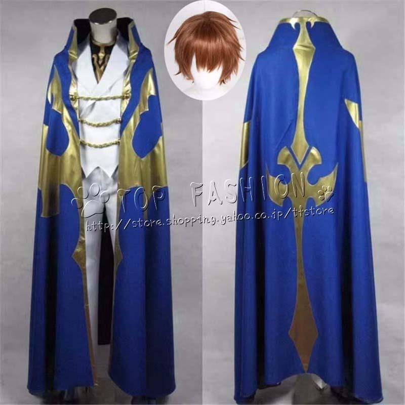 コードギアス 反逆のルルーシュ CODE GEASS 風 枢木スザク コスプレ衣裝 ウィッグ 靴 道具別売り