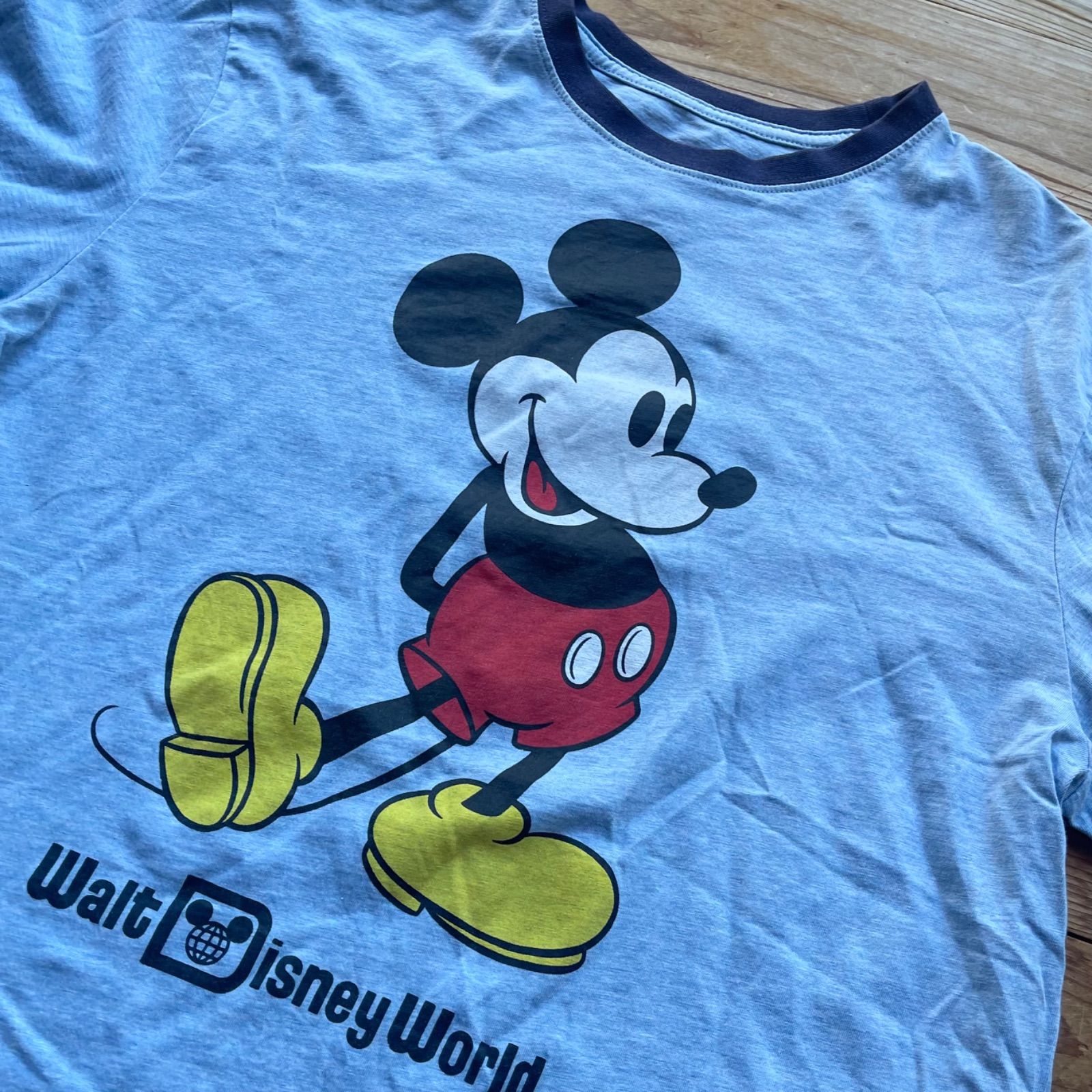 00's Walt Disney World Mickey RingerT 古着 ウォルト