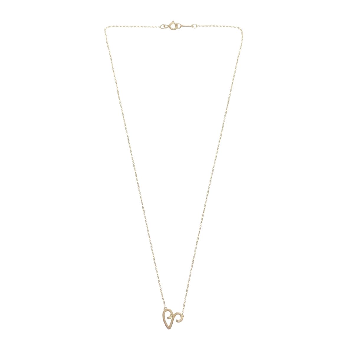 ティファニー TIFFANY & Co. ネックレス イニシャル V シルバー