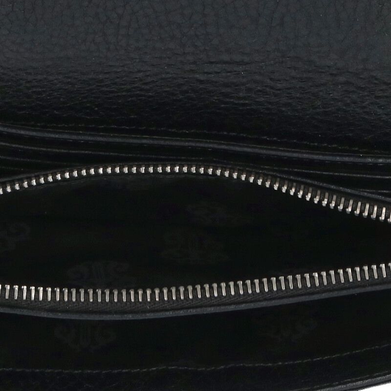 クロスボタンレザーウォレット財布