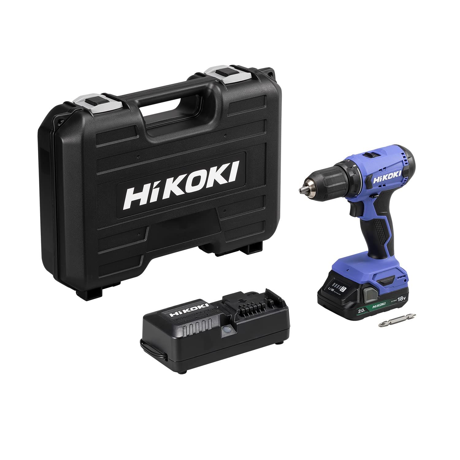 送料無料キャンペーン中！ HiKOKI ハイコーキ 18V コードレス ドライバドリル チャック 1.5~13mm 22段クラッチ 2.0Ah 蓄電池×1個 充電器 ケース付 FDS18DF BG 快適な