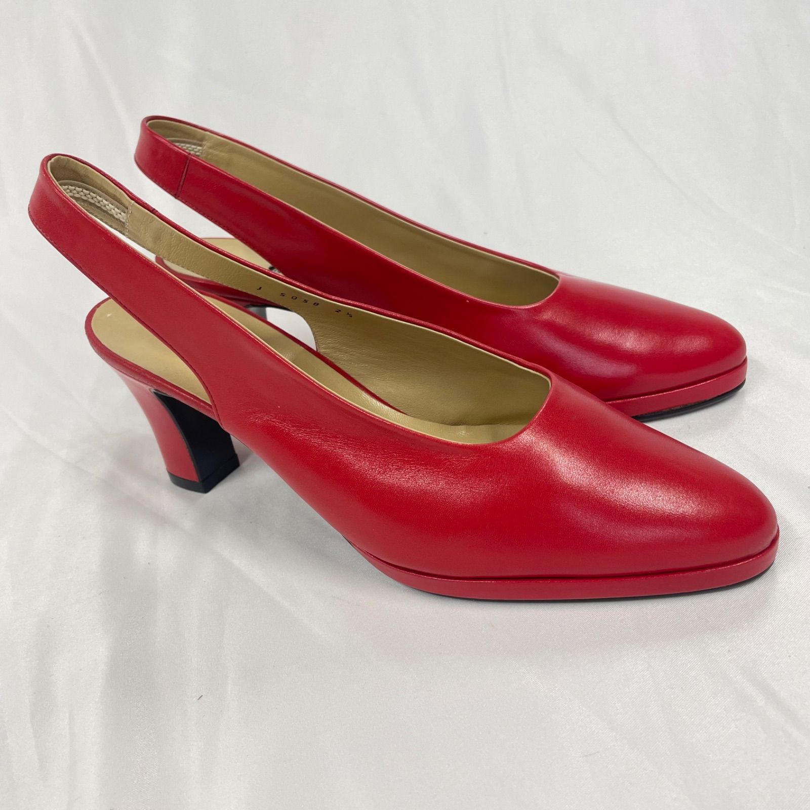 49AV JUNKO SHIMADA ハイヒール パンプス 22.5cm レッド 49AV JUNKO SHIMADA ハイヒール パンプス 22.5cm レッド