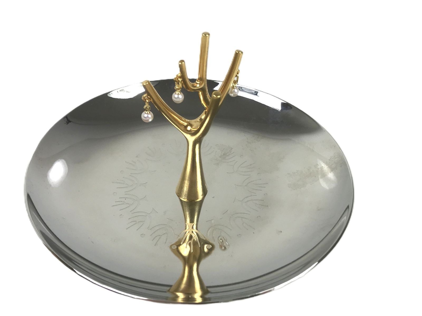 美品 MIKIMOTO 150周年 ツリー型トレイ ミキモト MIKIMOTO 150周年記念