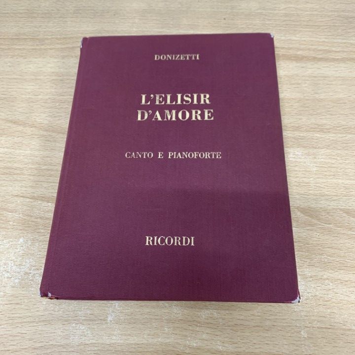○01)【同梱不可】Donizetti/L'elisir D'amore/RICORDI