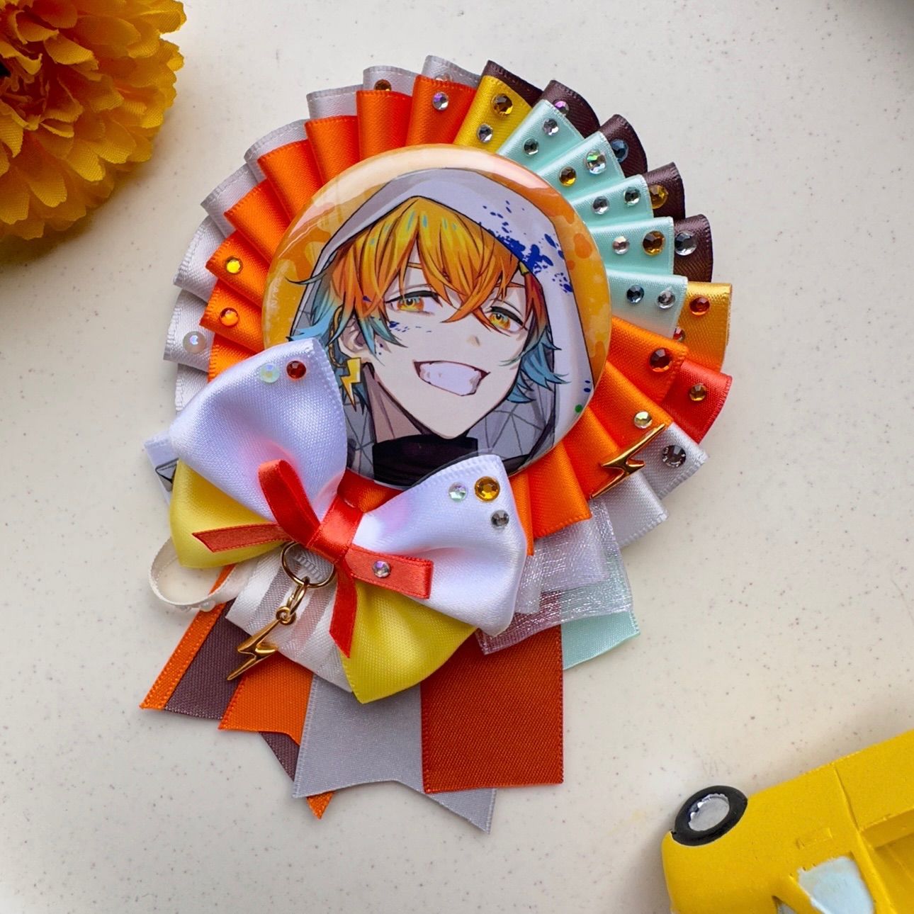 るぅとくん ロゼット ◾︎ Thunder × Yellow ◾︎ イメージ ロゼット - メルカリ