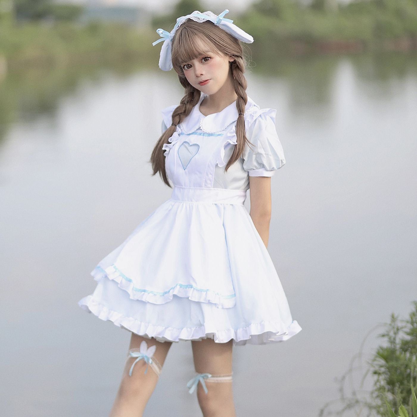 萌えメイド服 ロリータ 子 メイドコスプレ 大きいサイズ コンカフェ ハロウィン メイド仮装 メイドコスチューム メイド レディース メイド メイドカフェ 喫茶店 イベント パーティー 学園祭 撮影 文化祭 ハロウィン
