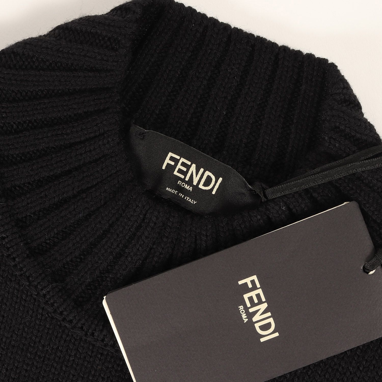 新品】FENDI フェンディ ニット ブラック 黒 サイズ:48 | 21AW