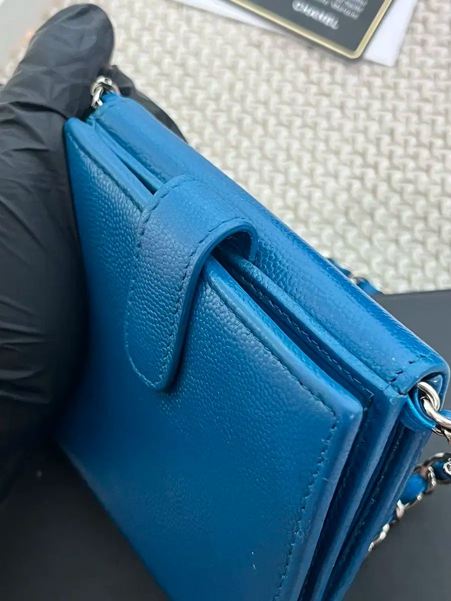 キャビアスキン　CHANEL　二つ折り財布　ブルー 楽天市場】シャネル 財布 レディース コンパクトウォレット 二