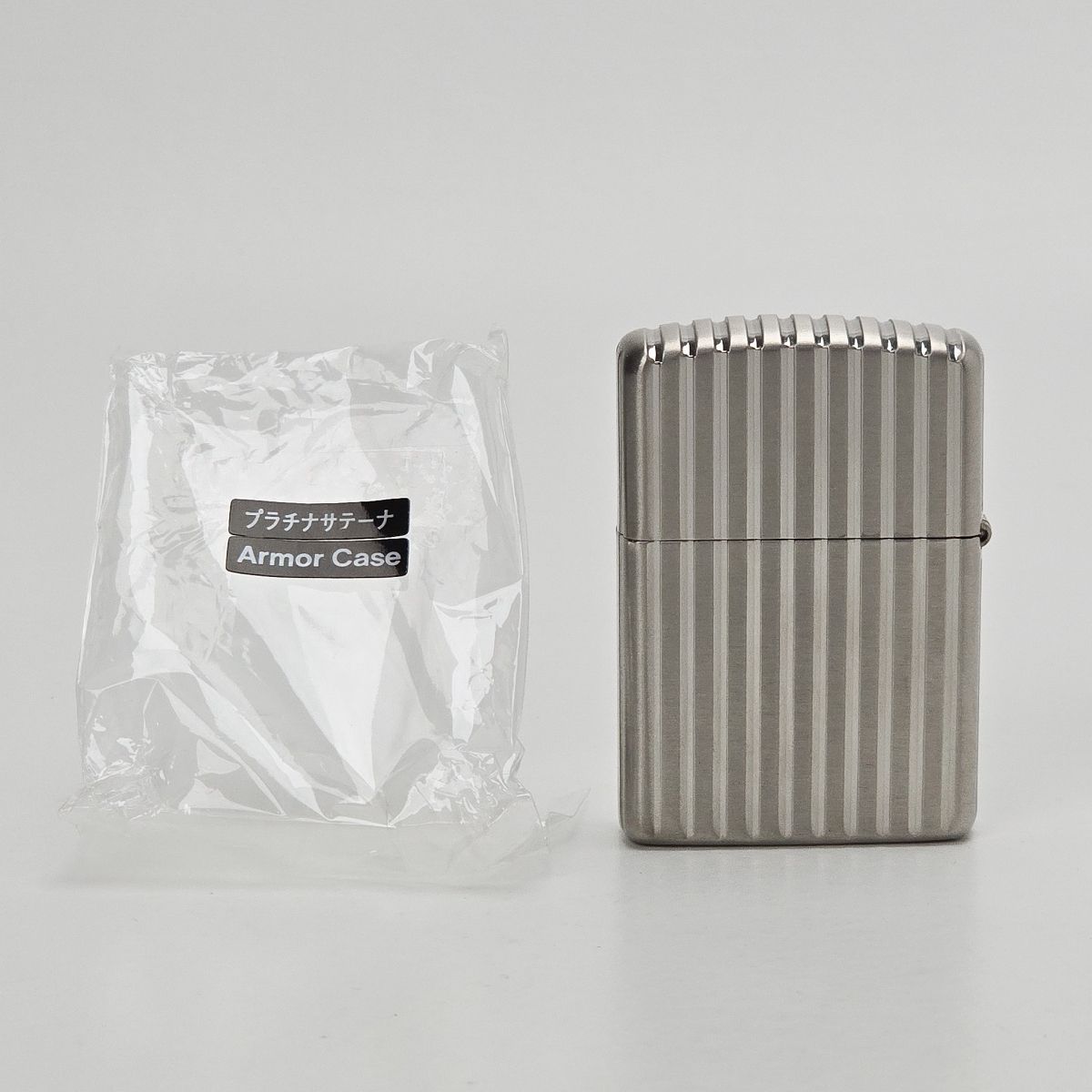 ZIPPO Armor アーマー プラチナサテーナ 3面連続深掘り特殊加工 - メルカリ
