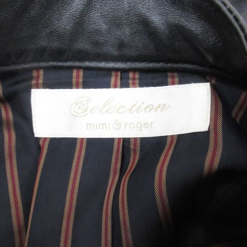 ミミ&ロジャー mimi&roger ライダースジャケット 革ジャン
