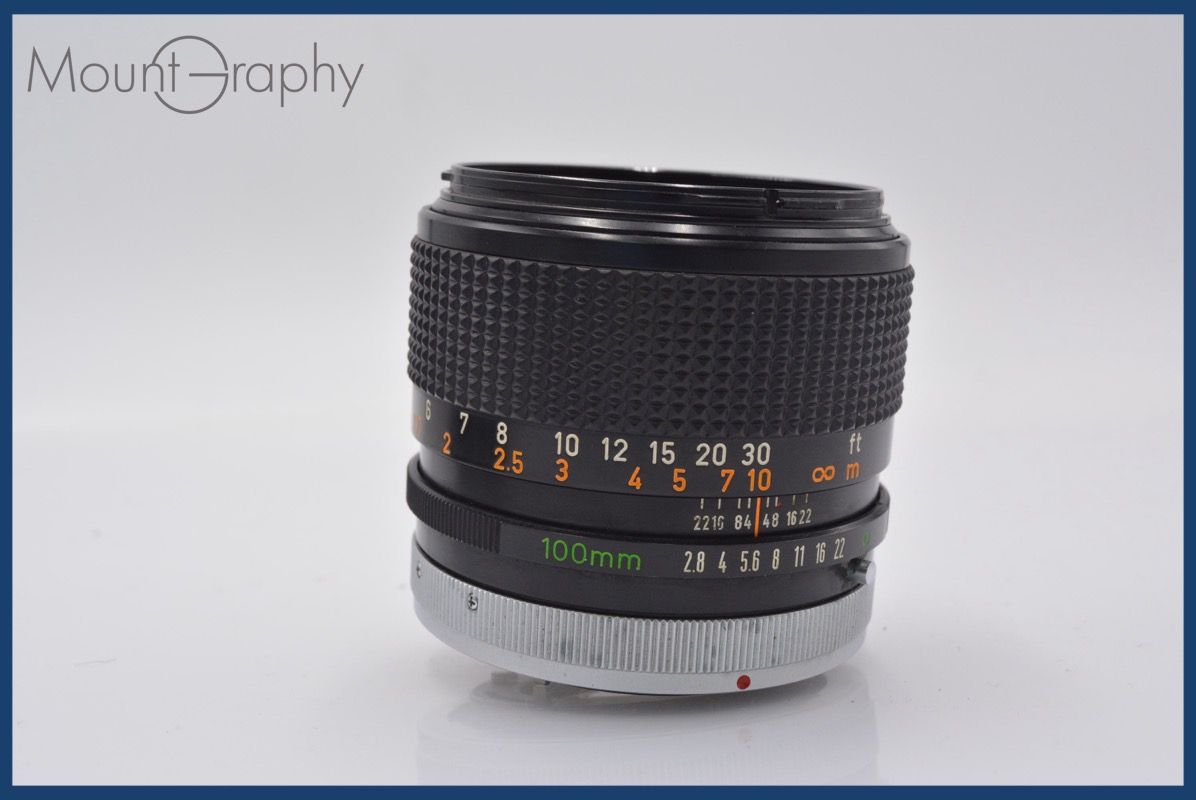☆極上美品☆ キヤノン Canon FD 100mm F2.8 S.S.C. 前後キャップ&レンズ