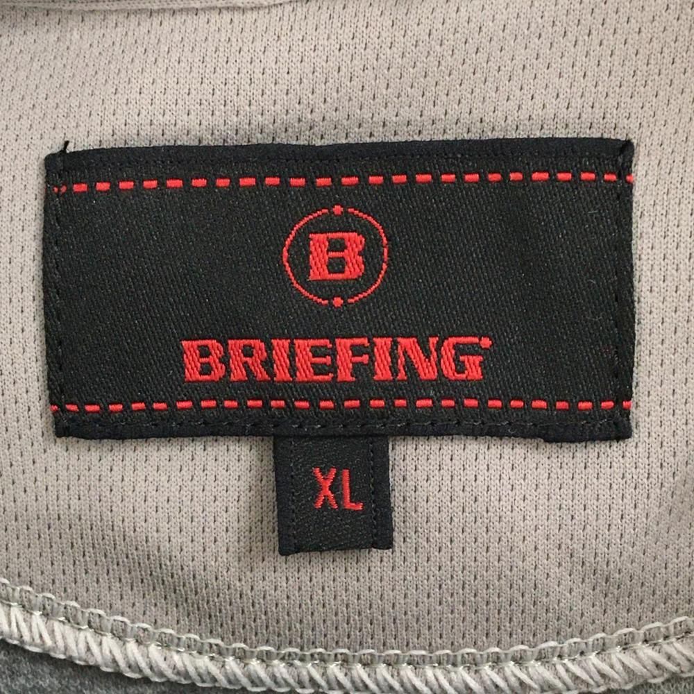 超美品】ブリーフィング パーカー ライトグレー 表起毛 ポケット付