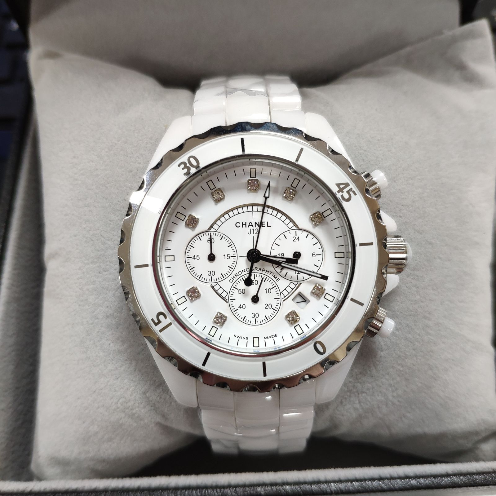 シャネル CHANEL J12 クロノグラフ 41mm H2009メンズ腕時計