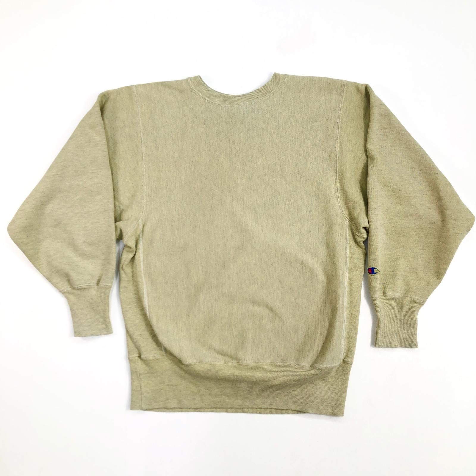 尾張小牧店 Champion | チャンピオン スウェット 90年代 REVERSE WEAVE リバースウィーブ 刺繍タグ 目無し クリーム 105