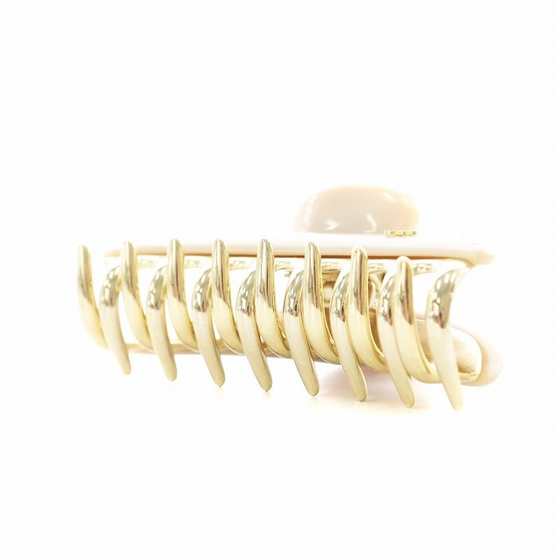 アッカ acca ヘアクリップ ヘアアクセサリー ラインストーン ベージュ