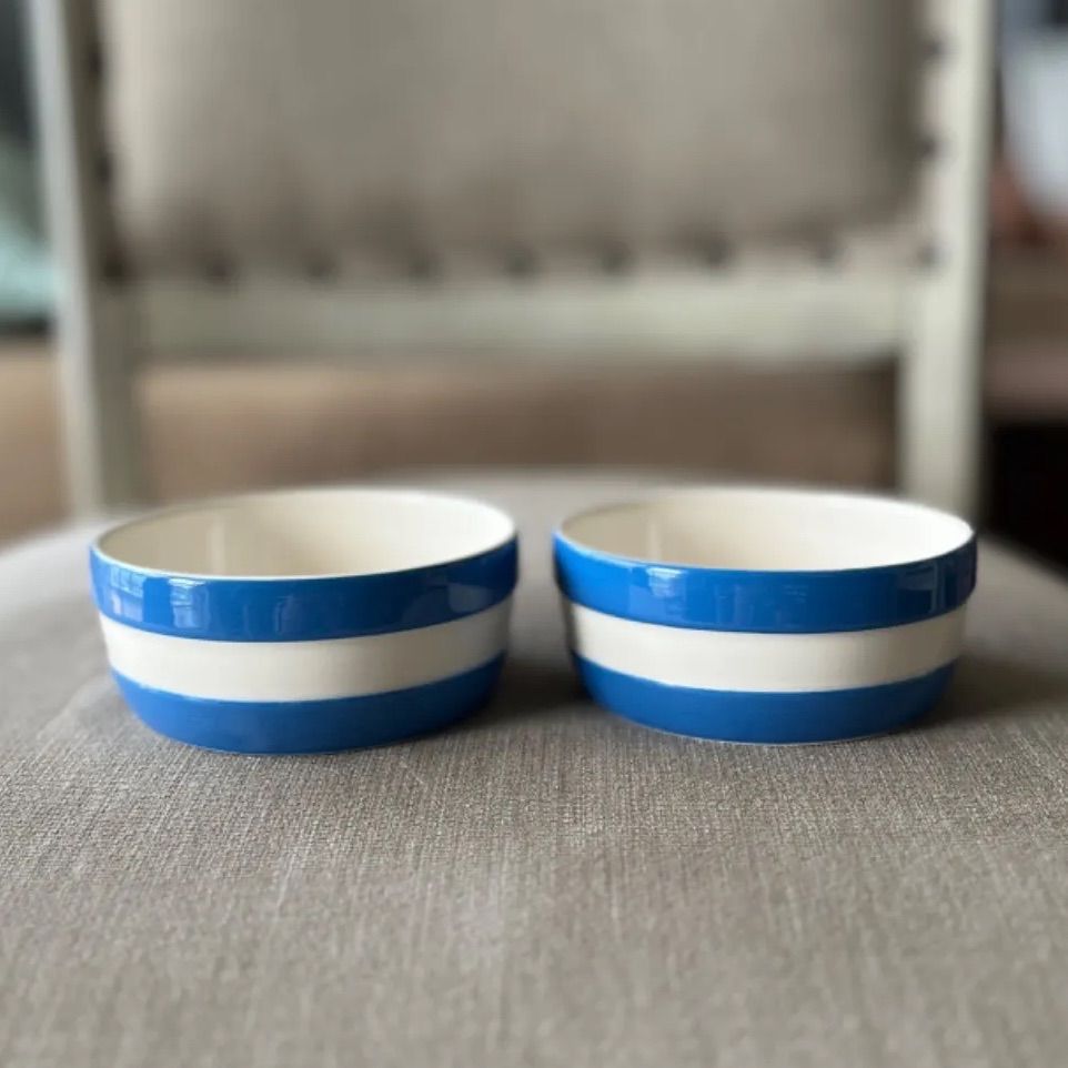 UK直輸入 コーニッシュウェア ｜ディップディッシュ｜２個セット｜ブルー