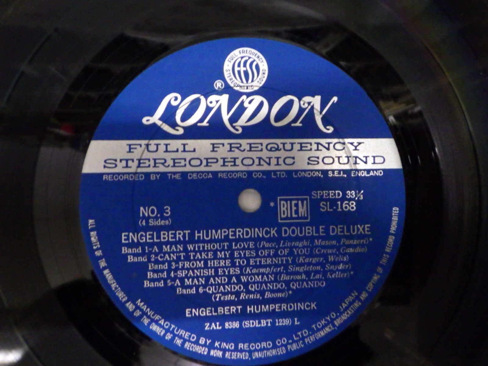 LPレコード609】ENGELBERT HUMPERDINCK ／エンゲルベルト・フン