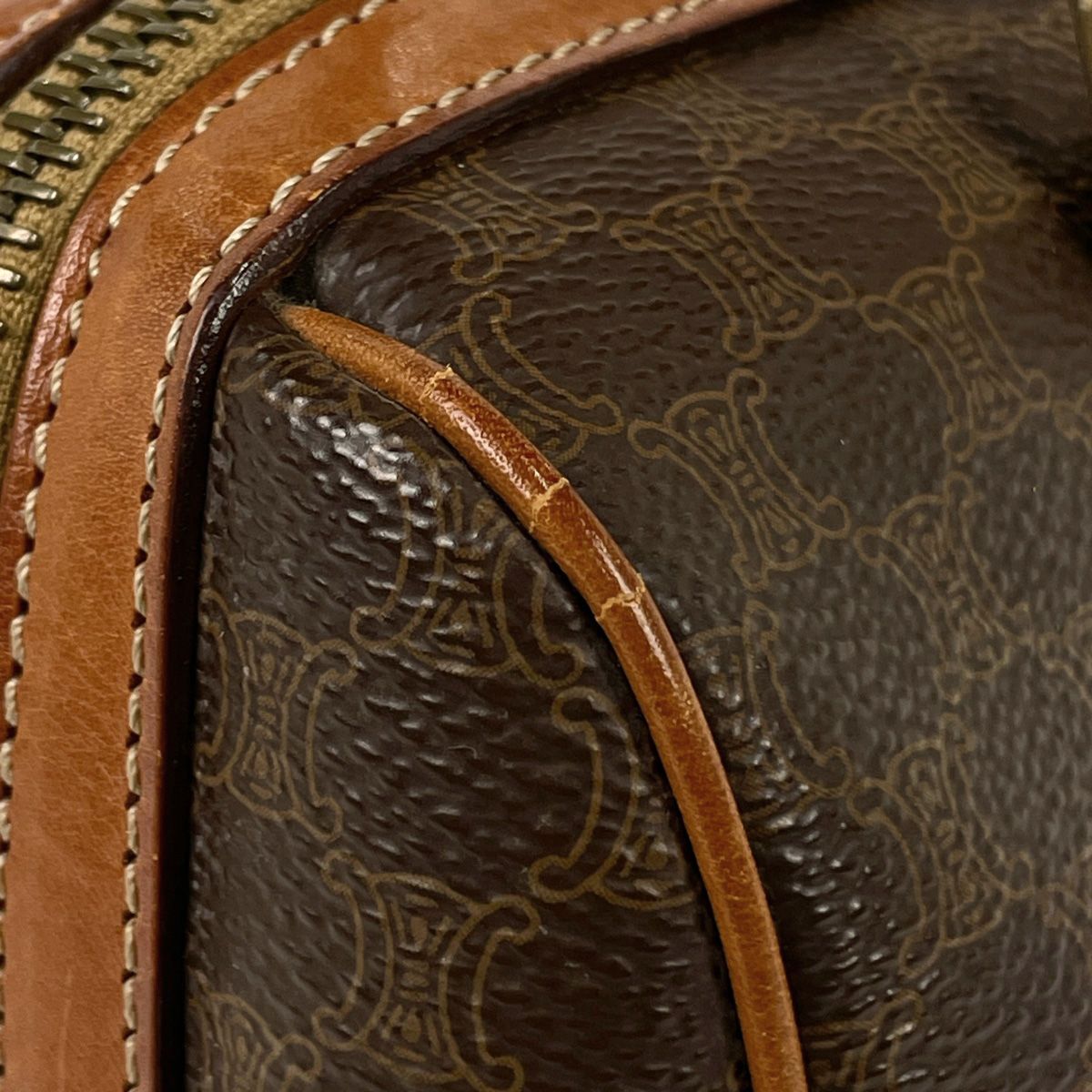 セリーヌ CELINE マカダム柄 ボストンバッグ 旅行 コーティングキャンバス CELINE セリーヌ ボストンバッグ マカダム柄 旅行鞄