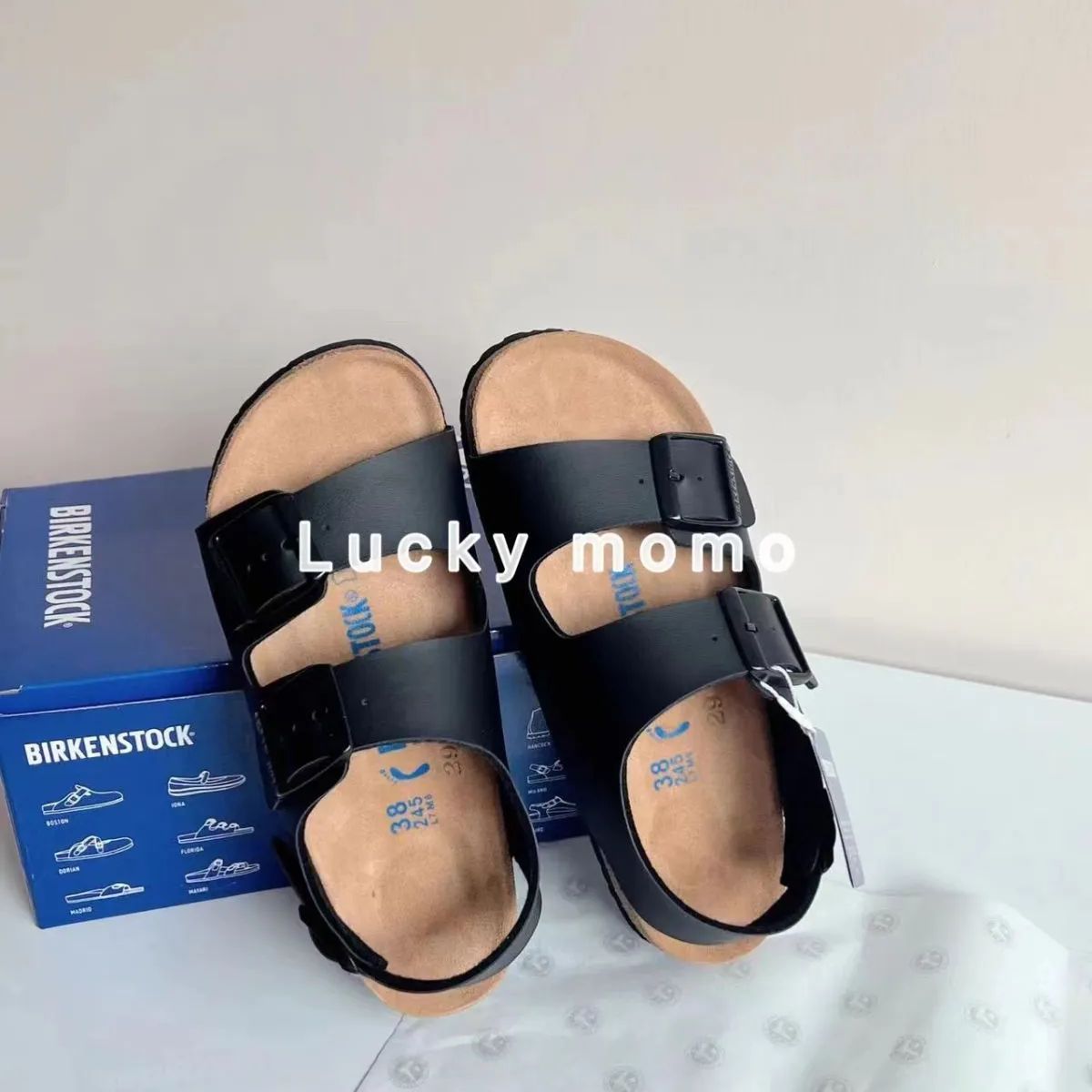 ビルケンシュトック BIRKENSTOCK Arizona /アリゾナレザー コルクソールサンダル メンズ レディース 夏サンダル ブラック Black Narrow