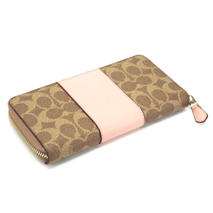 コーチ COACH アコーディオン ジップ ウォレット PVC レザー カラー 