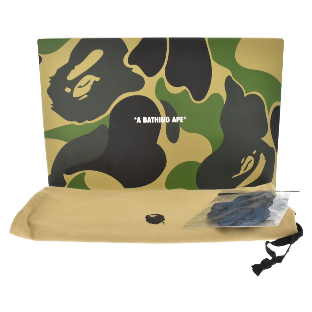 A BATHING APE アベイシングエイプ BAPE STA MID SAX M191010 ベイプスタミッドカットスニーカー ブルー US8.5/26.5cm