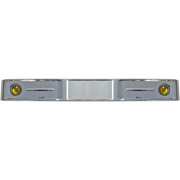 汎用 バスバンパー レトロ オバQ メッキ バンパー 2トン 標準 イエロー フォグ 1800mm JP-T099-1.8M
