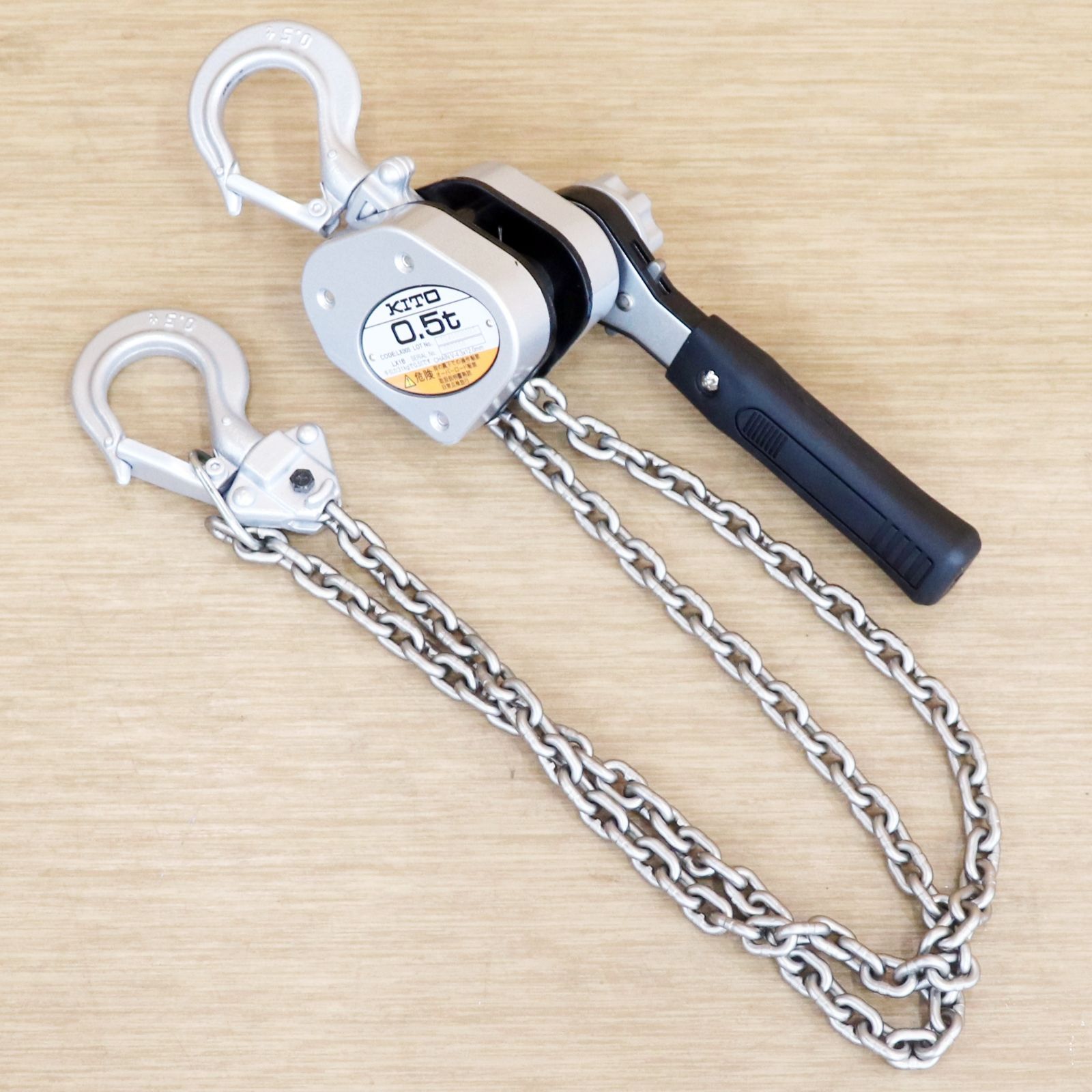 新潟発 キトー レバーブロック LX005 ♥ 500kg 0.5t KITO CORP レバーホイスト 運送 建築 回送 土木 農林 荷締め 倉庫保管
