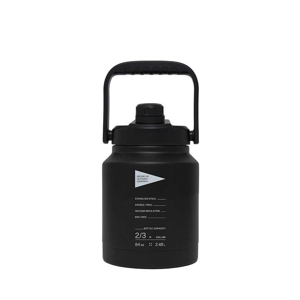 BROOKLYN OUTDOOR COMPANY BOC ブルックリンアウトドアカンパニー アイスジャグ 2.5L 3.8L 保冷 保温 NY発 キャンプ アウトドア 真空断熱構造 2.5L ブラック