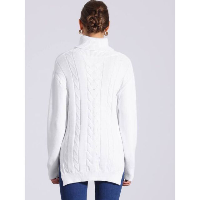 KAOS 売れ筋商品|||カオス ニット&セーター アウター レディース Turtlenecks White オーバーサイズタートルネックニット / Oversized Turtleneck