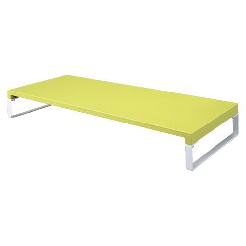 まとめ買い リヒトラブ 机上台 590mm 黄緑 A-7332-6 3台セット