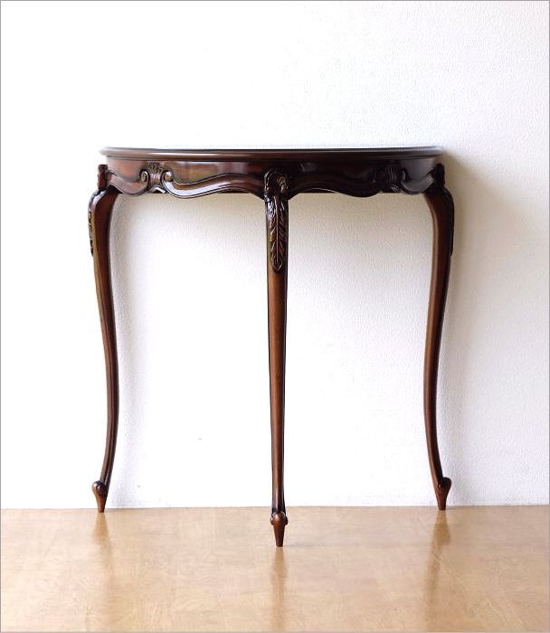 電話台 マホガニーコンソールL