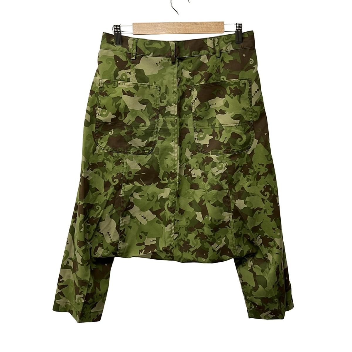 BLACK COMMEdesGARCONS ブラックコムデギャルソン パンツ サイズXS メンズ - カーキ×ダークブラウン×ダークグリーン