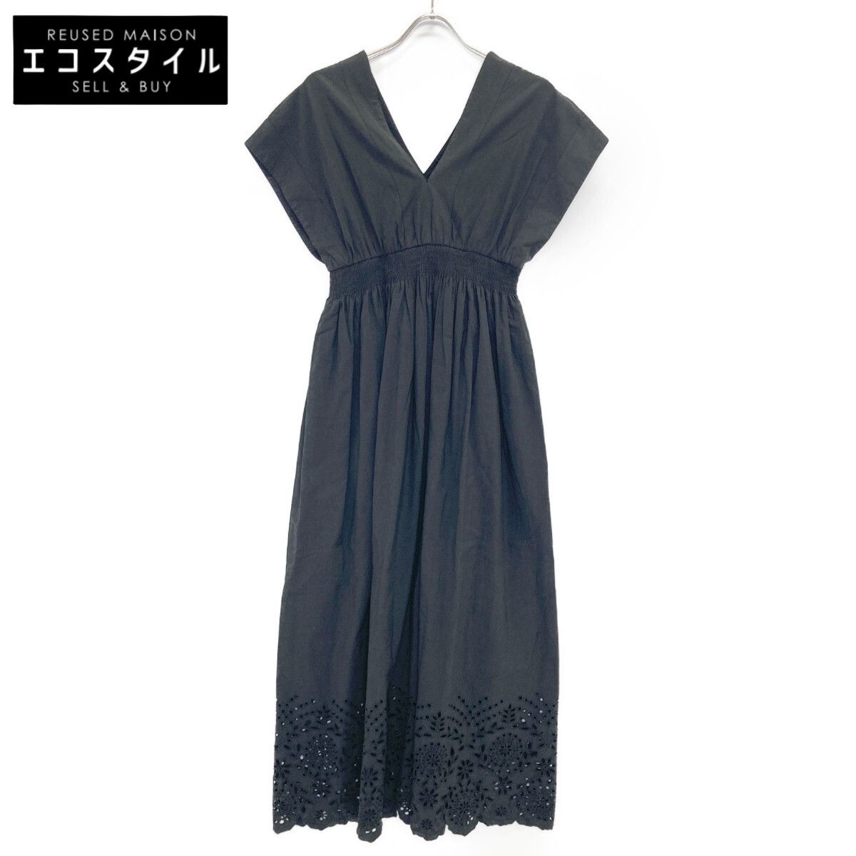 MARIHA マリハ 24SS ﾌﾞﾗｯｸ 夏の光のﾄﾞﾚｽ 36