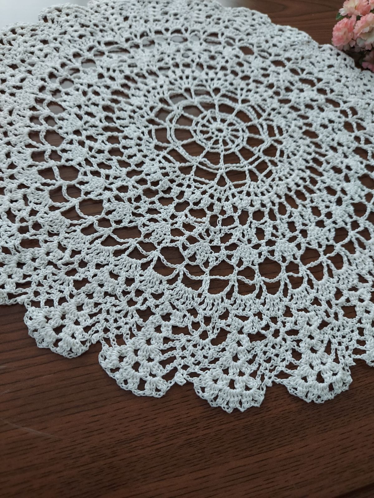 専用　ハンドメイド　レース編み　ドイリー ハンドメイド レース編み ドイリー - メルカリ