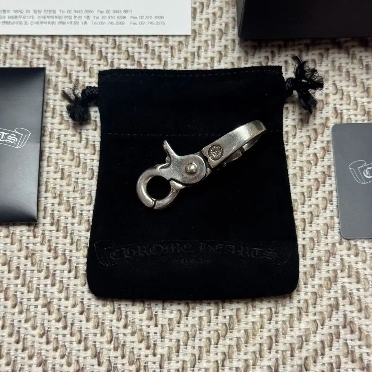 クロムハーツ クイッククリップ キーチェーン キーリング 美品 Chrome Hearts(クロムハーツ) クイッククリップ キーリング キー