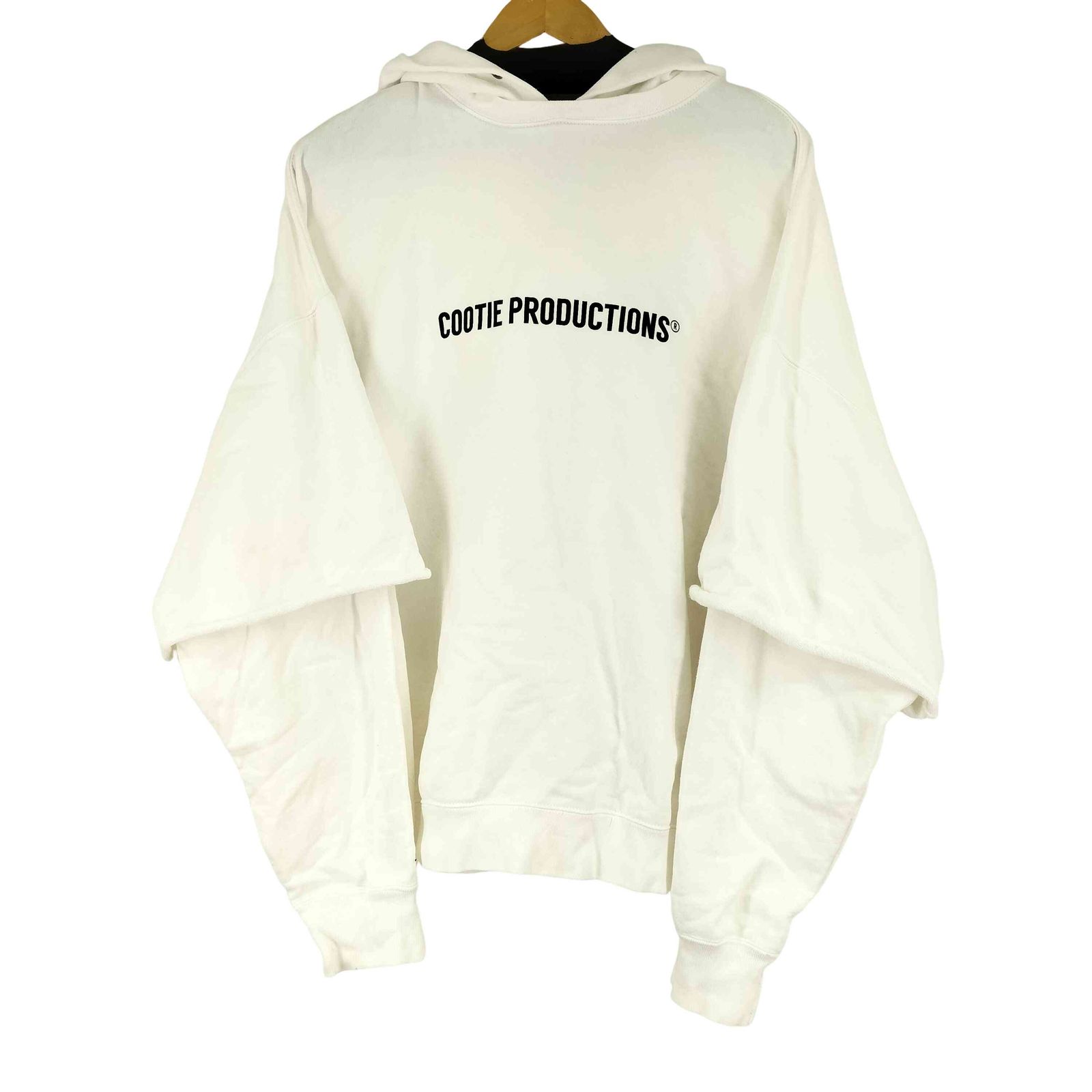 クーディプロダクション cootie productions Embroidery Pullover Parka レイヤードパーカー メンズ JPN L