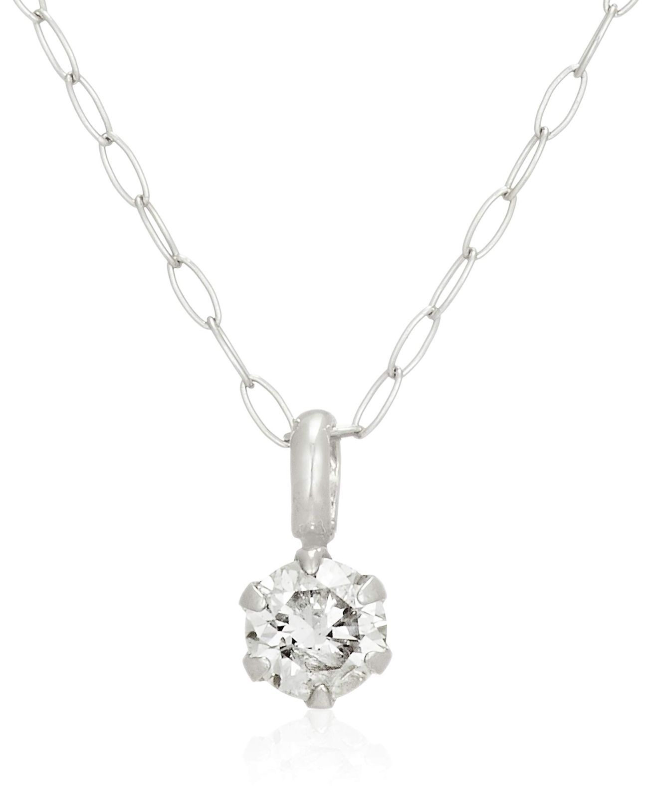 数量 D-COLLECTION プラチナ ディーコレクション ダイヤモンドネックレス 0.1ct D13006870