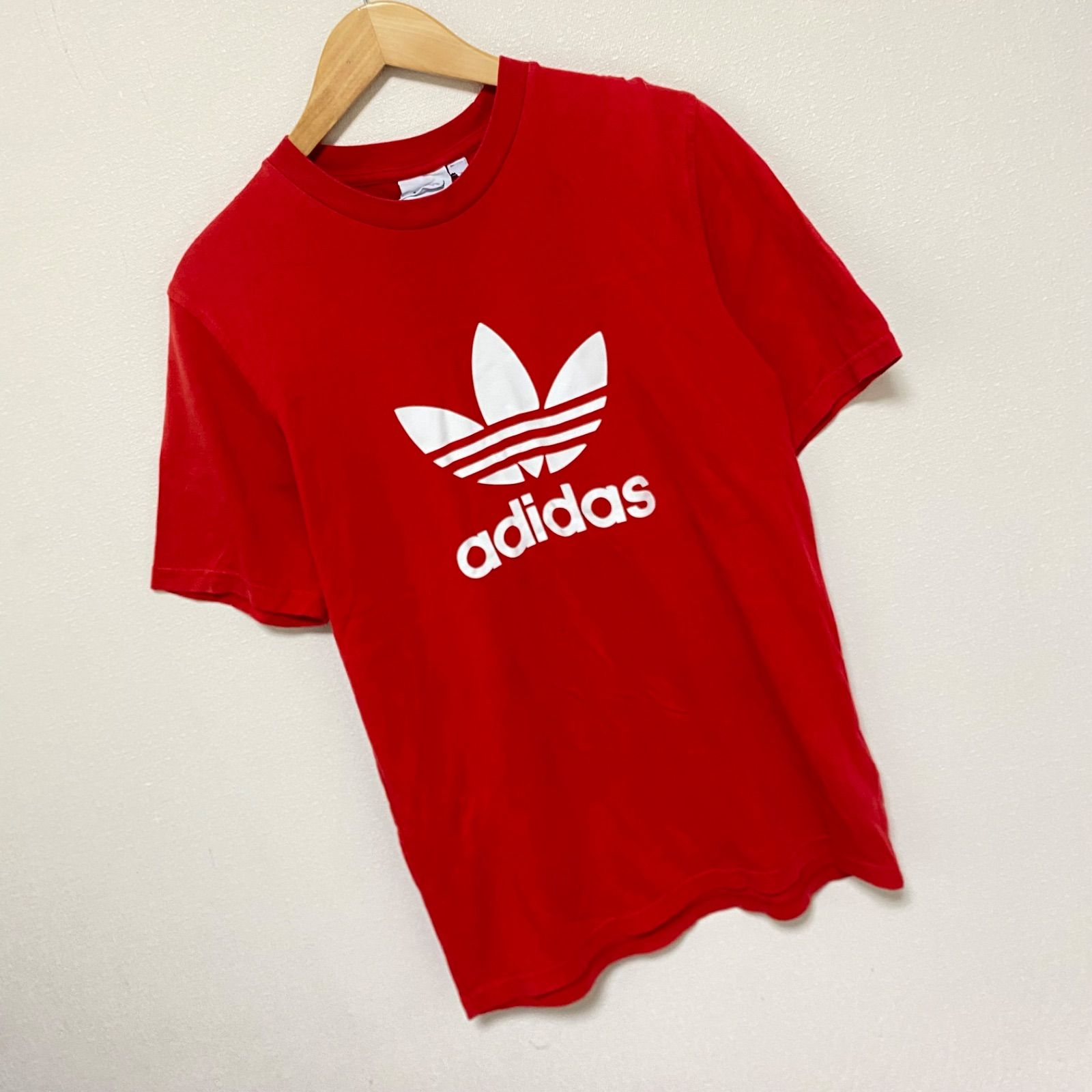 訳あり adidas アディダス 半袖シャツ Lサイズ レッド 2XO アディダス