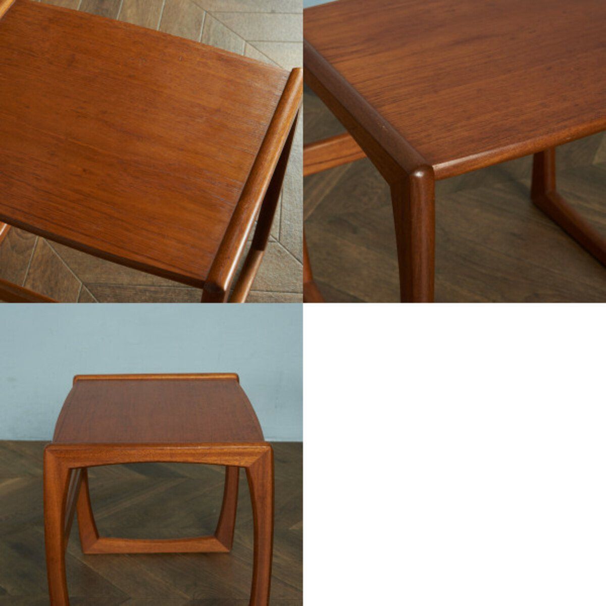 ヴィンテージ チーク ネストテーブル 抽斗付 サイドテーブル ナイトテーブル ヴィンテージ チーク ネストテーブル 抽斗付 サイドテーブル ナイト