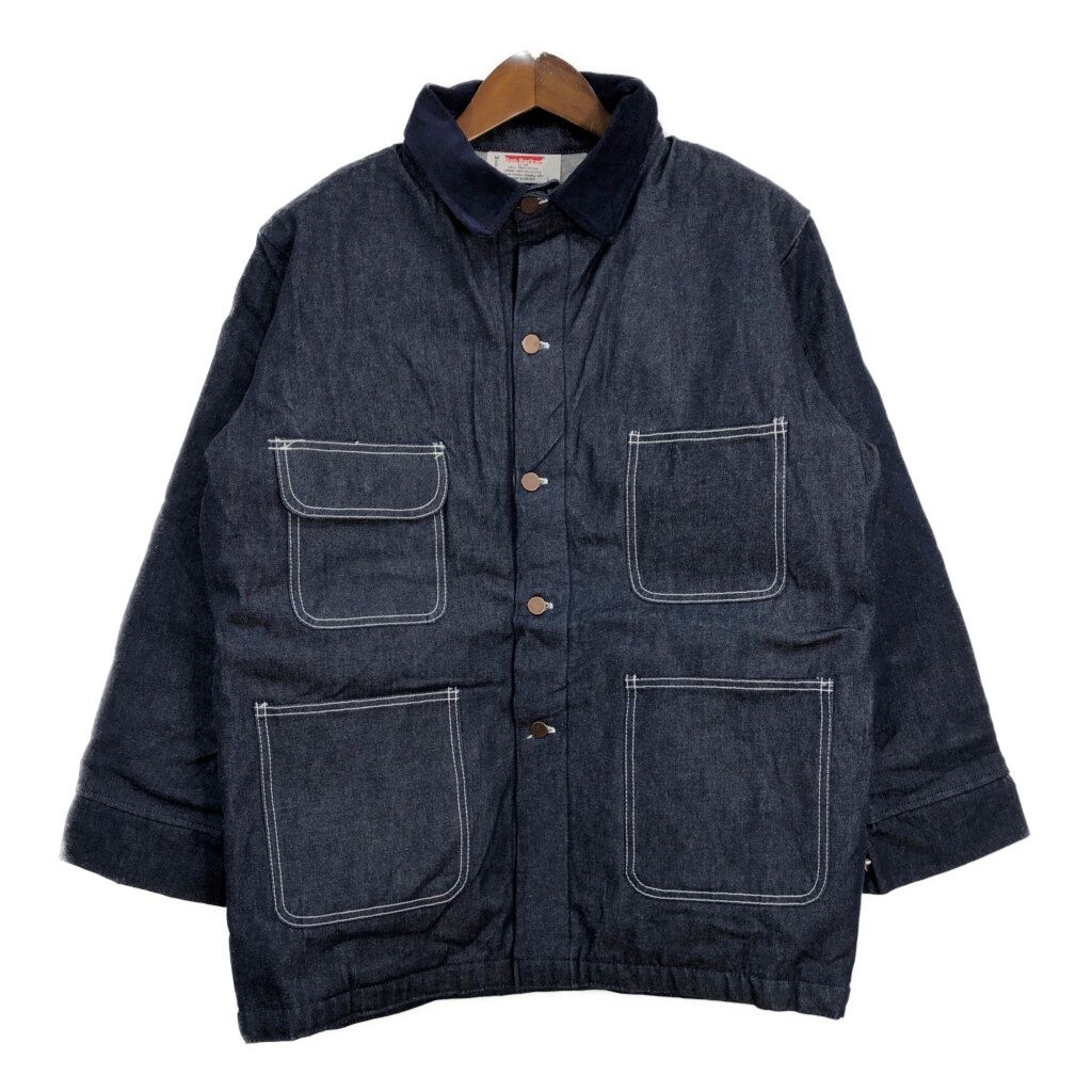 Bob Barker デニム  カバーオール ワークジャケット ブルー (メンズ MEDIUM) 中古 古着 T0389