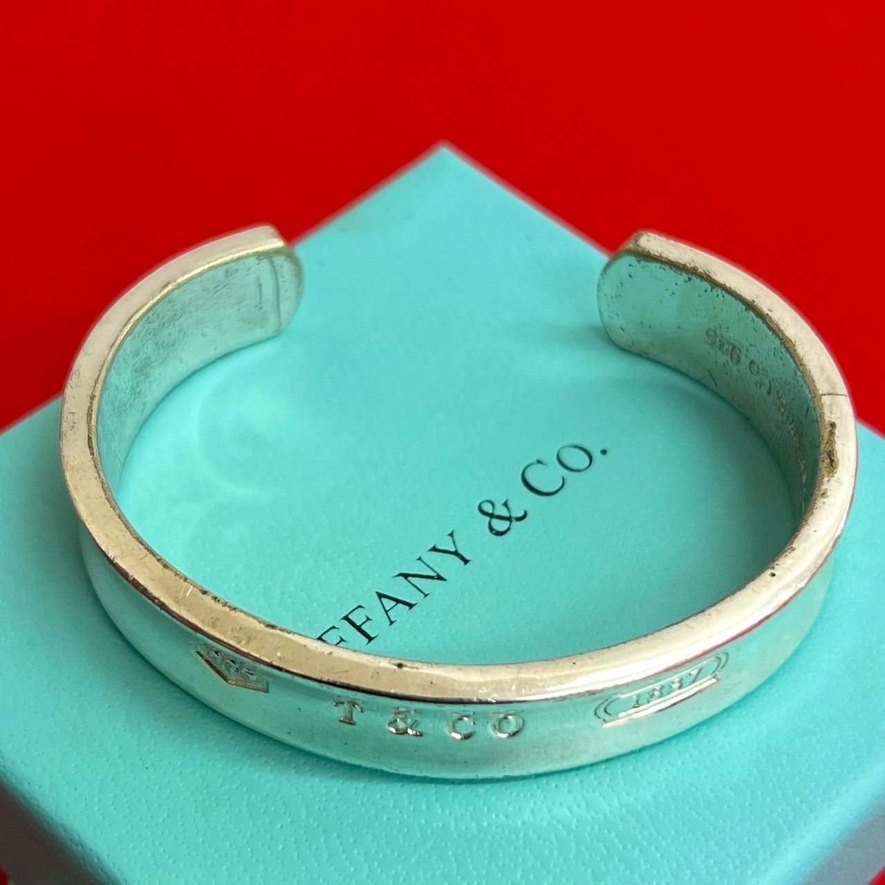 Tiffany&co ティファニー 1837 バングル 925刻印 極美品 TIFFANY&Co. 極 美品 希少品 ティファニー 1837 ナロー バングル