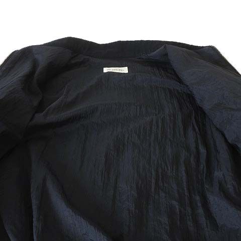 インゲボルグ INGEBORG ジャケット ブルゾン ロゴ リボン プリント ジップアップ オーバーサイズ L 黒 ブラック 白 ホワイト GULLKHAN_COM